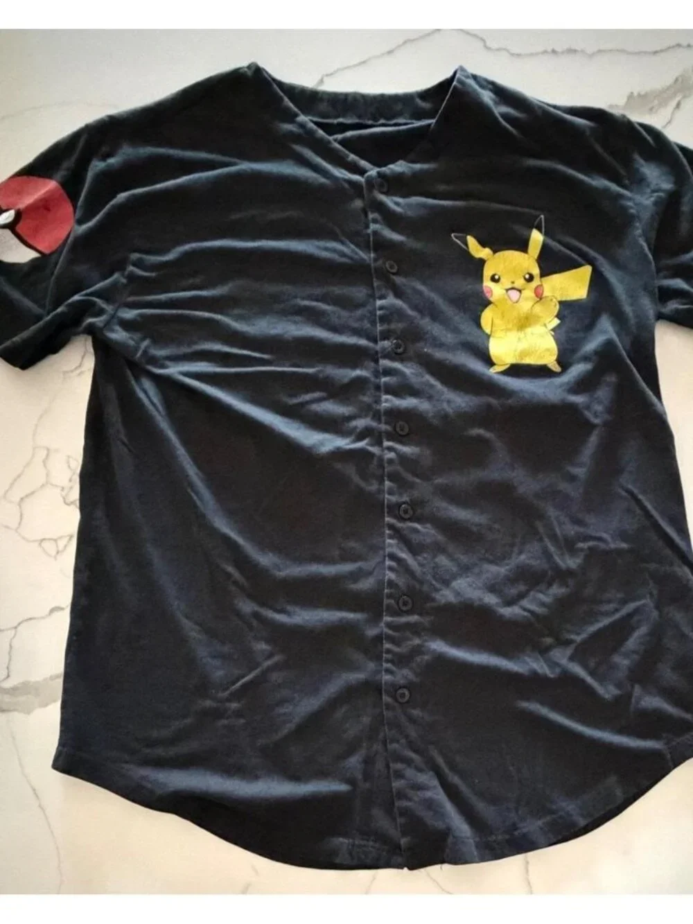 Men's black and yellow shirt